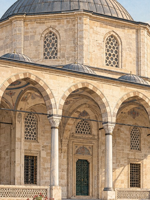Zeichnung: Grabmal Koca Sinan Paşa, İstanbul
