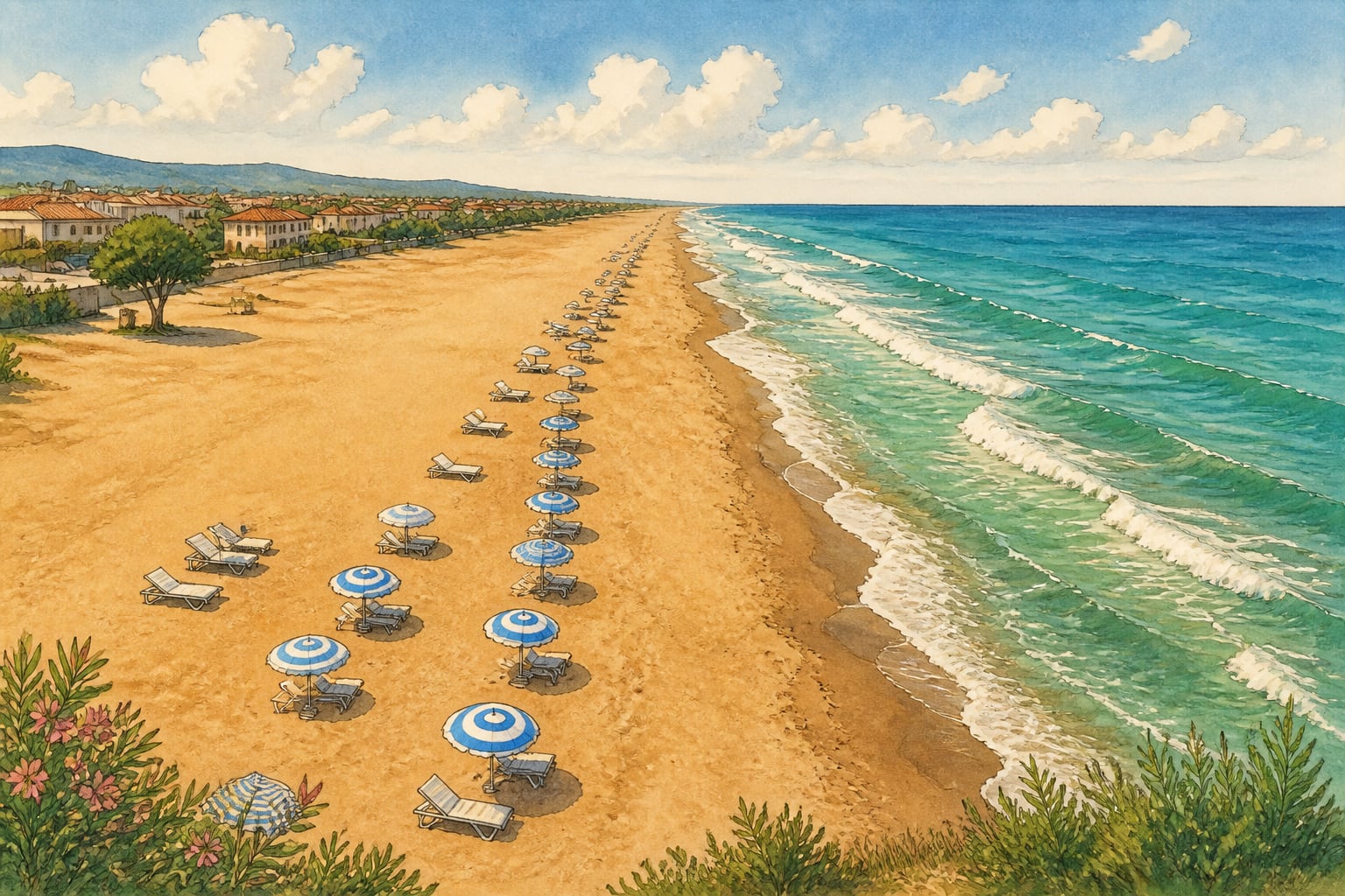 Kocaali Beach çizimi, Sakarya