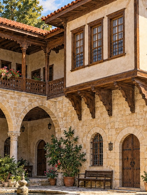 Zeichnung: Kocabaş-Herrenhaus, Kahramanmaraş