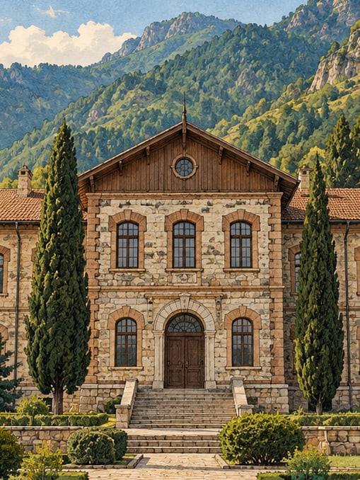 Zeichnung: Kocabey Kışlası, Artvin