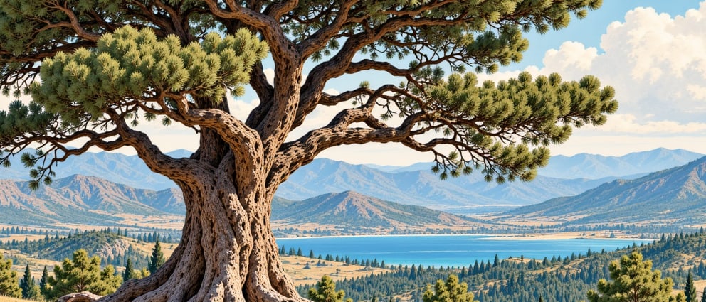 Kocakatran Lübnan Cedar Natural Monument çizimi, Antalya