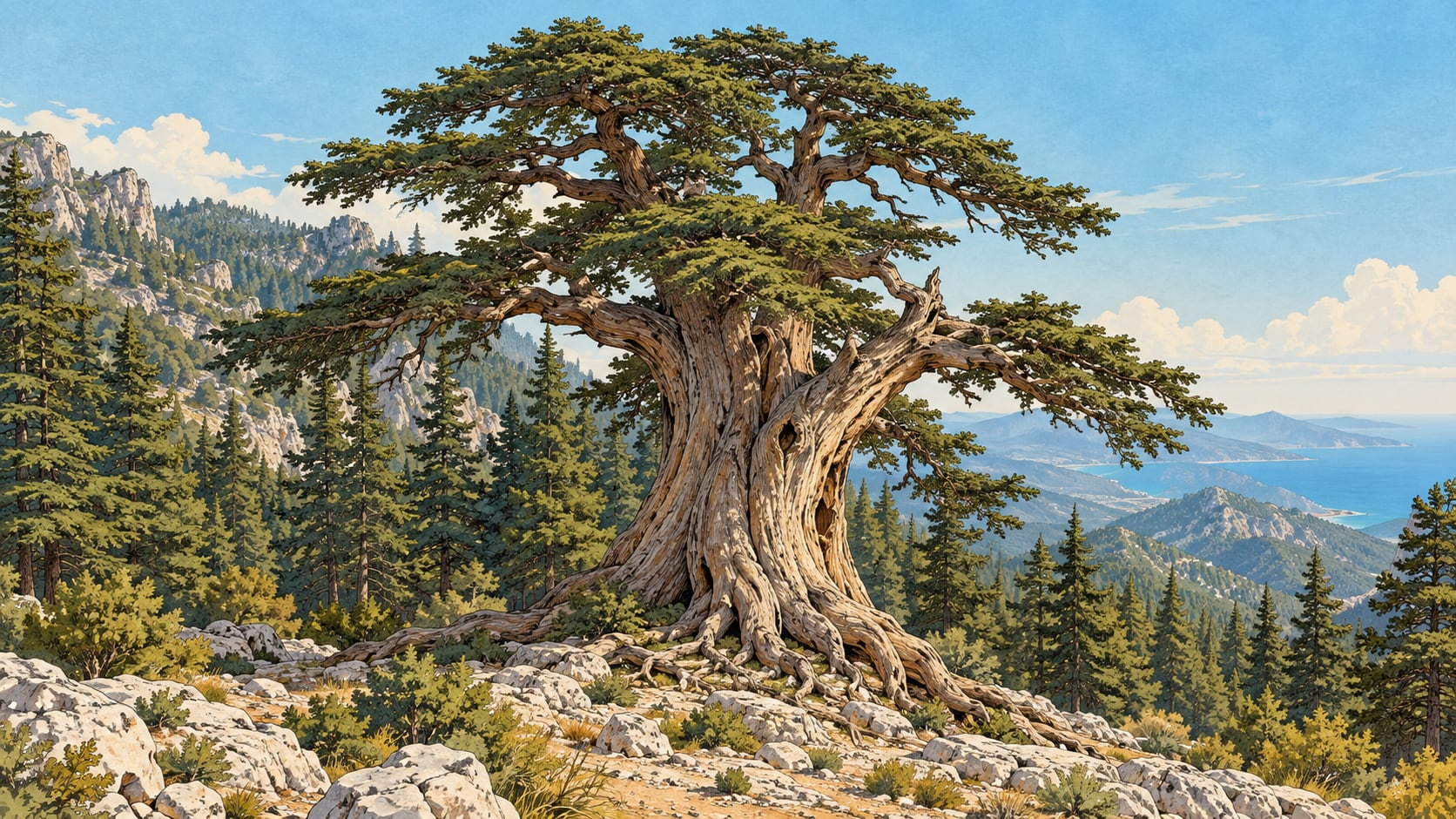 Kocakatran Natural Monument çizimi, Mersin