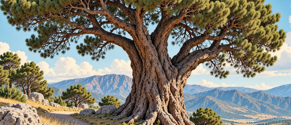 Kocapınar Toros Cedar Natural Monument çizimi, Burdur
