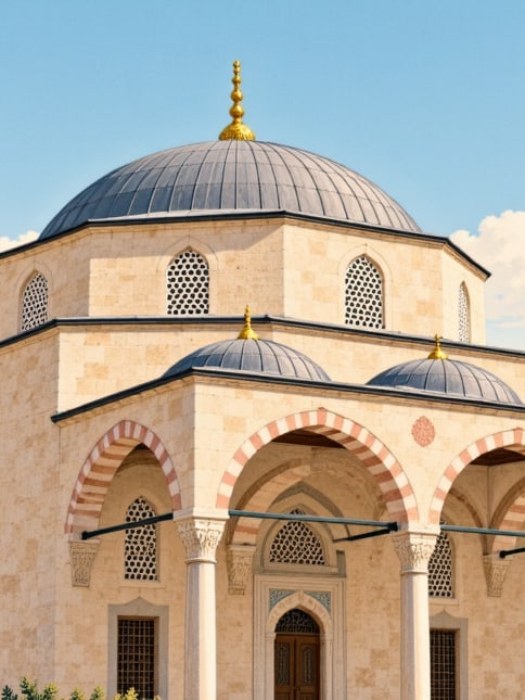 Zeichnung: Koçubaba-Moschee und -Grabmal, Kırıkkale