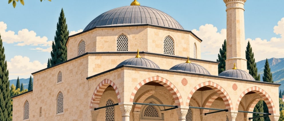 Koçubaba Mosque and Tomb çizimi, Kırıkkale