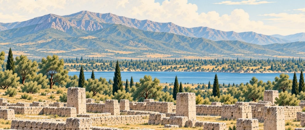 Konuralp Ancient Theatre çizimi, Düzce