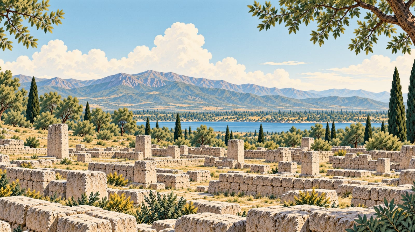 Konuralp Ancient Theatre çizimi, Düzce