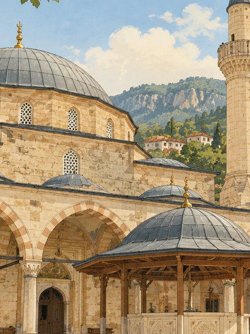 Zeichnung: Köprülü-Mehmet-Paşa-Moschee, Karabük