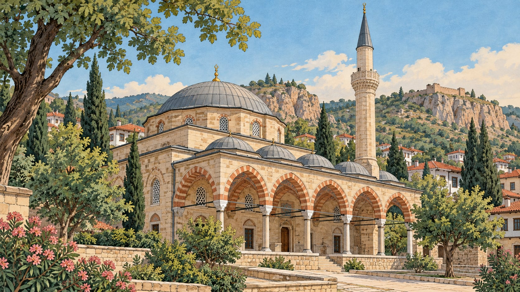 Köprülü Mehmet Paşa Mosque çizimi, Bilecik