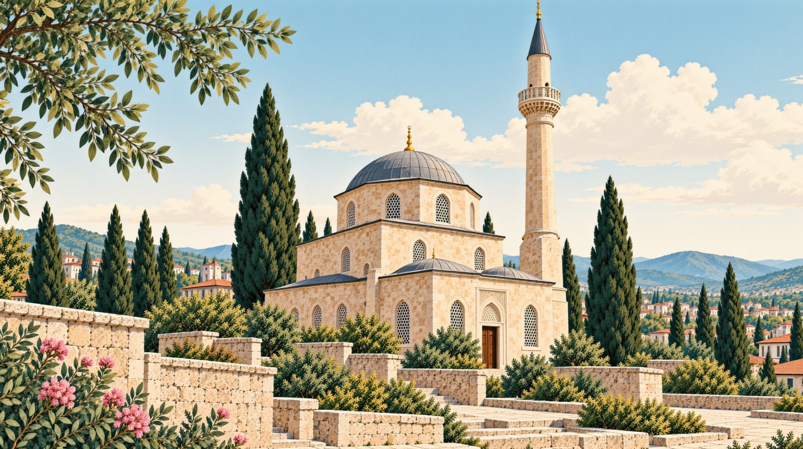 Korkut Yünören Mosque çizimi, Muş