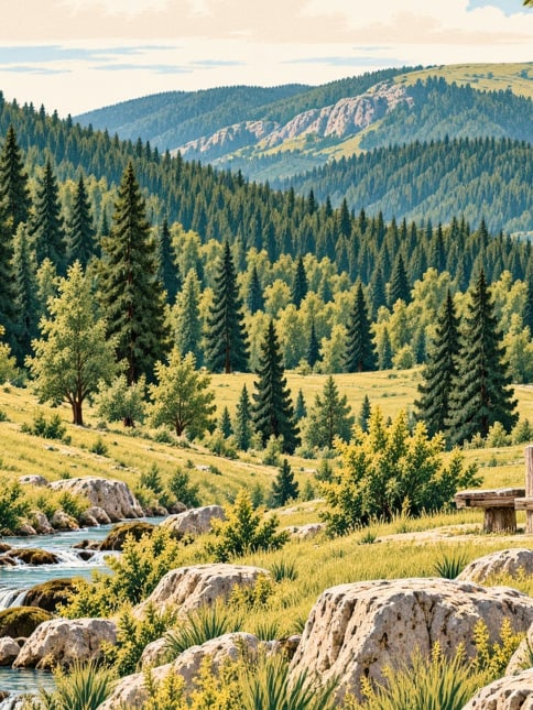 Zeichnung: Naturpark Köroğlu, Giresun