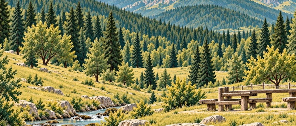 Köroğlu Nature Park çizimi, Giresun