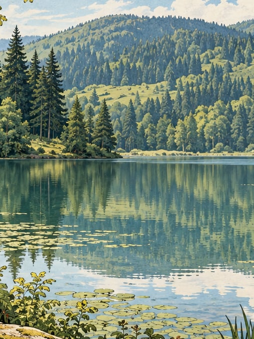 Zeichnung: Naturpark Korugöl, Düzce