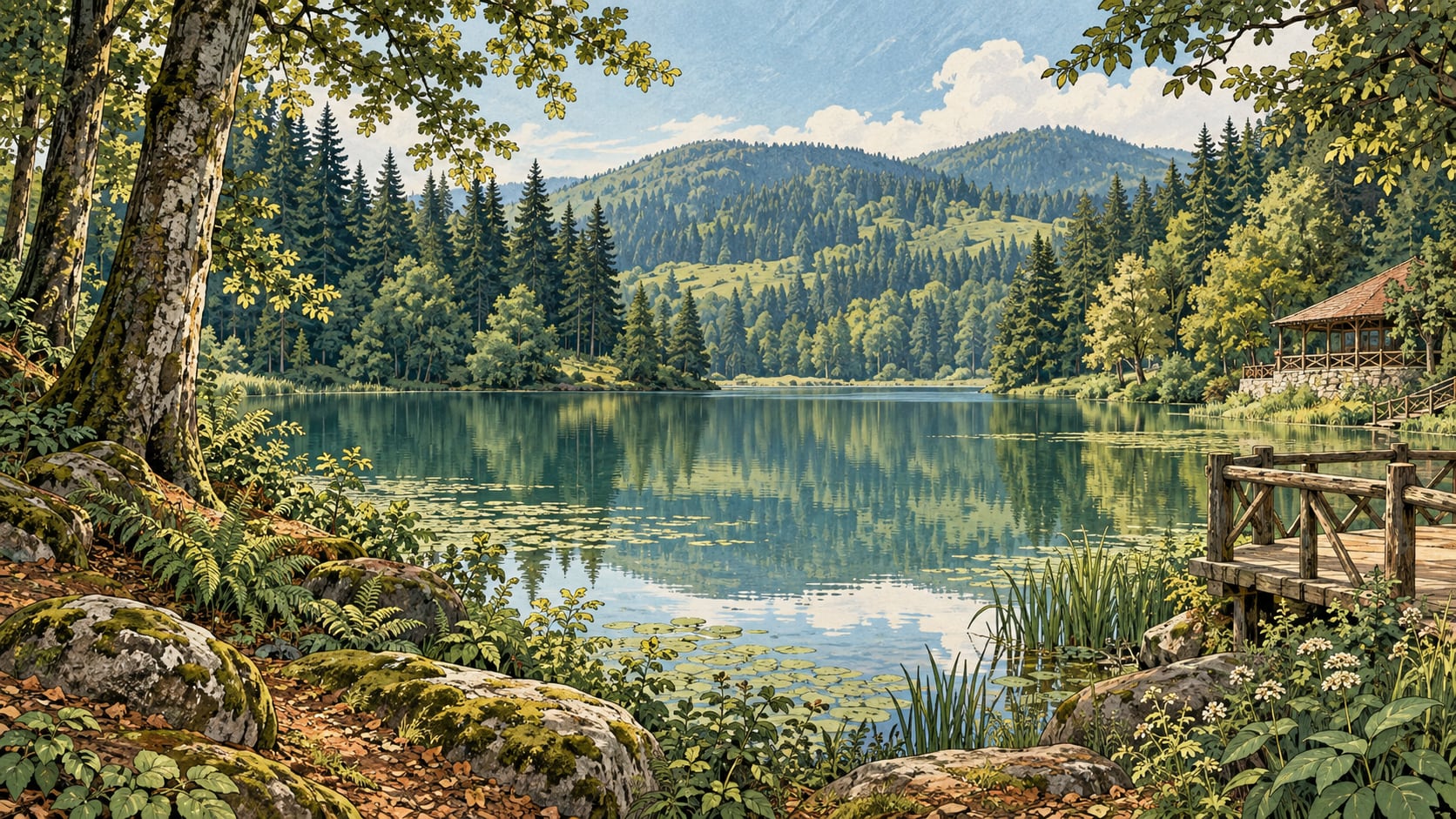 Korugöl Nature Park çizimi, Düzce