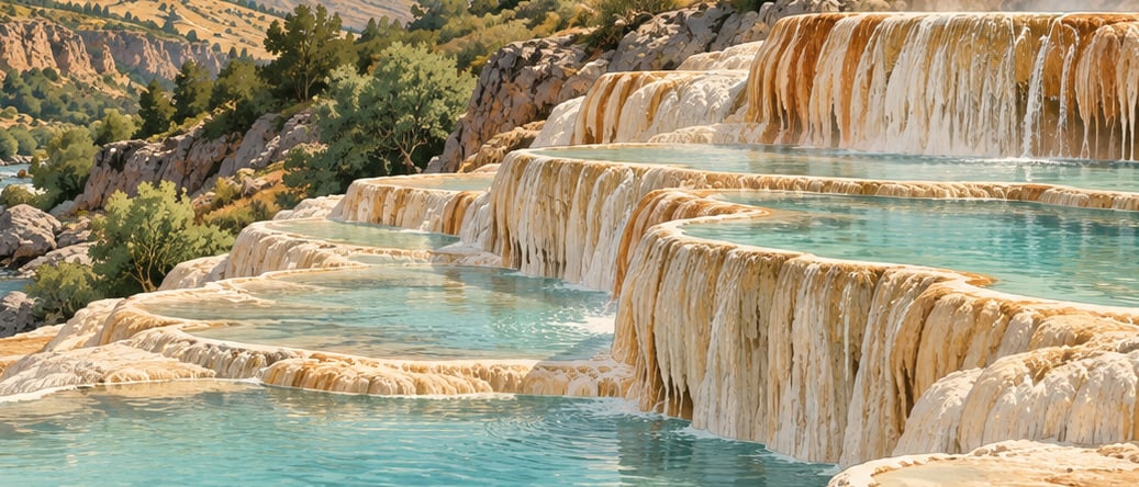 Kös Hot Springs çizimi, Bingöl