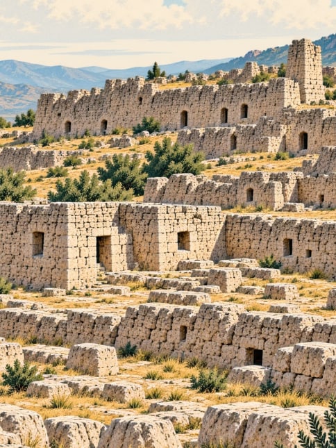Zeichnung: Burg Kov, Gümüşhane