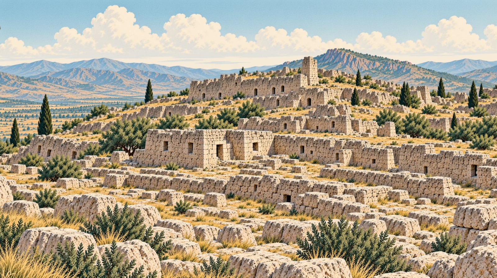 Kov Castle çizimi, Gümüşhane