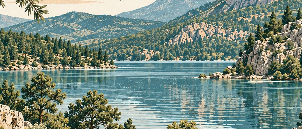Kovada Lake National Park çizimi, Isparta