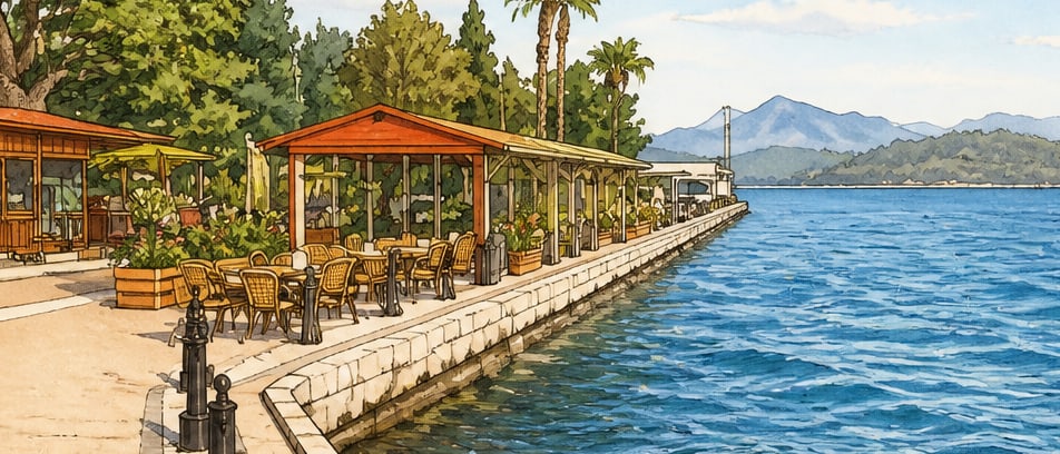 Köyceğiz Lake çizimi, Muğla