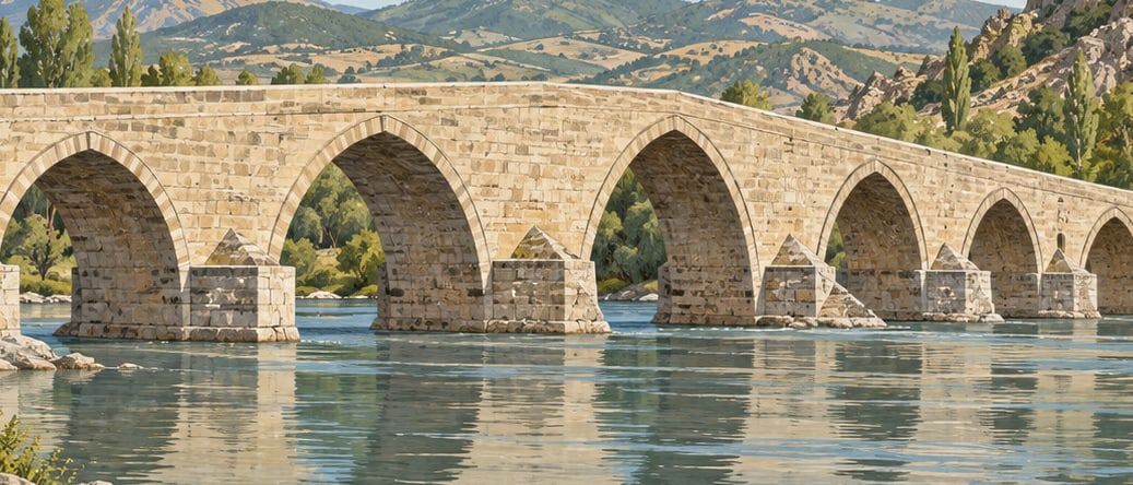 Koyunbaba Bridge çizimi, Çorum