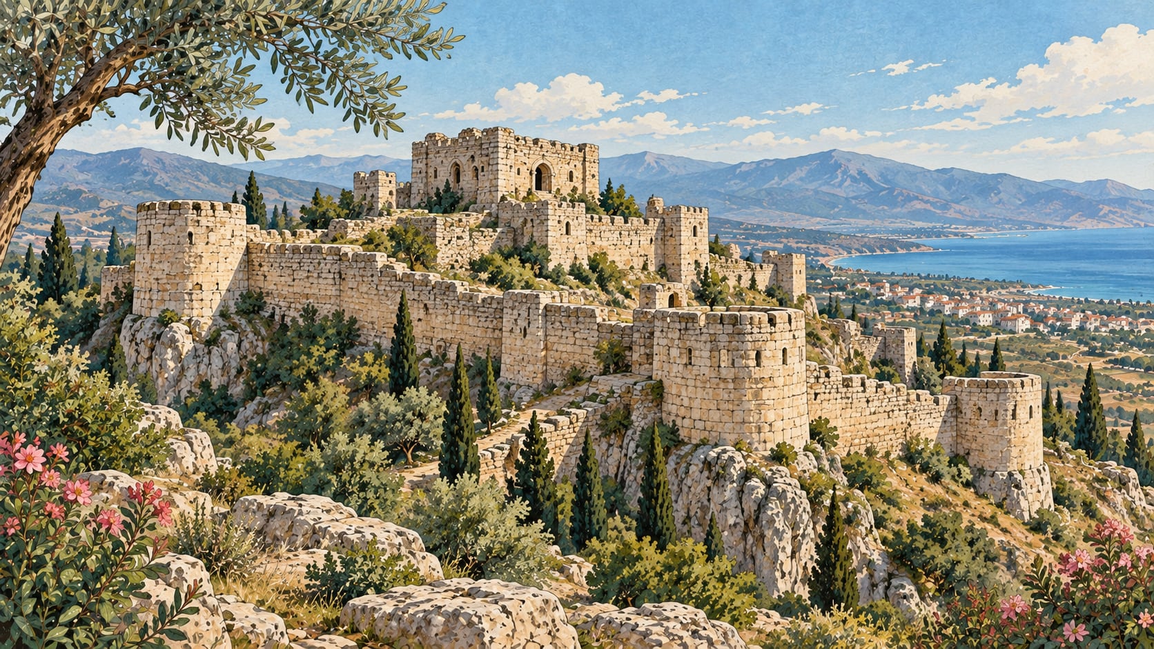 Koz Castle çizimi, Hatay