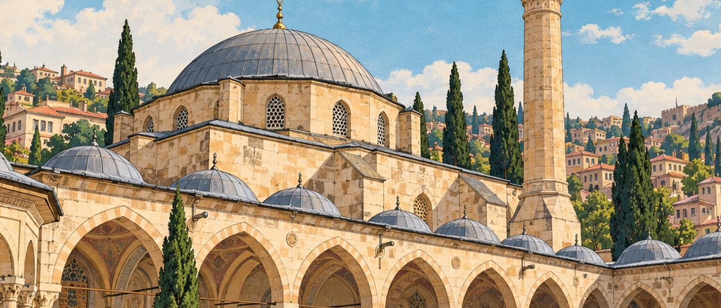 Kozanlı Mosque çizimi, Gaziantep