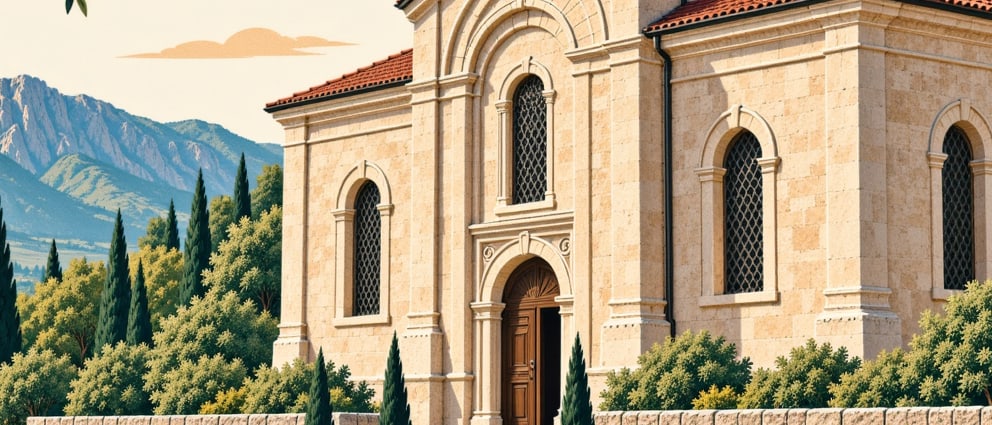 Küçük Ayvasıl (St. Anna) Church çizimi, Trabzon