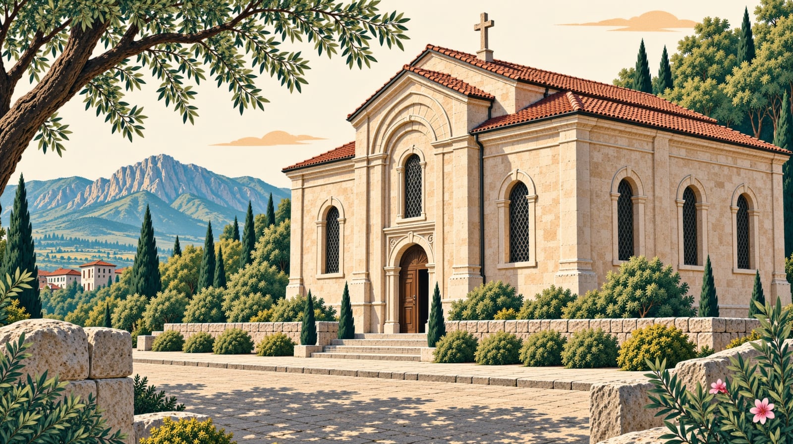 Küçük Ayvasıl (St. Anna) Church çizimi, Trabzon