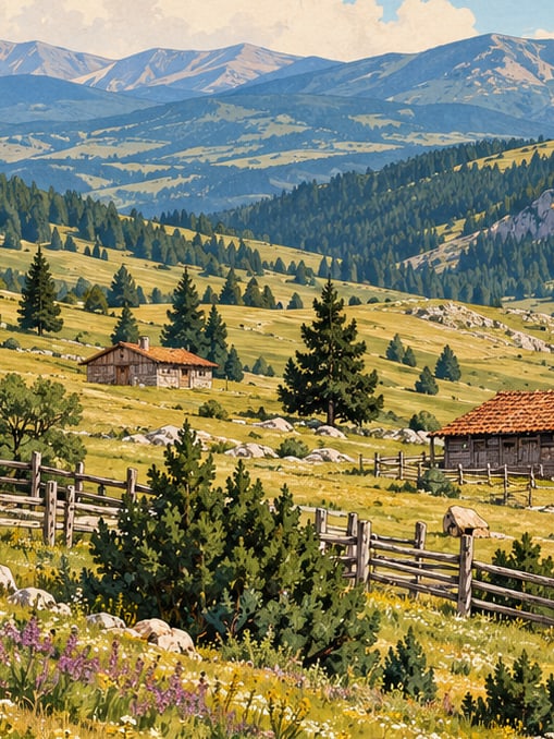 Zeichnung: Naturpark Küçük Kargı, Muğla