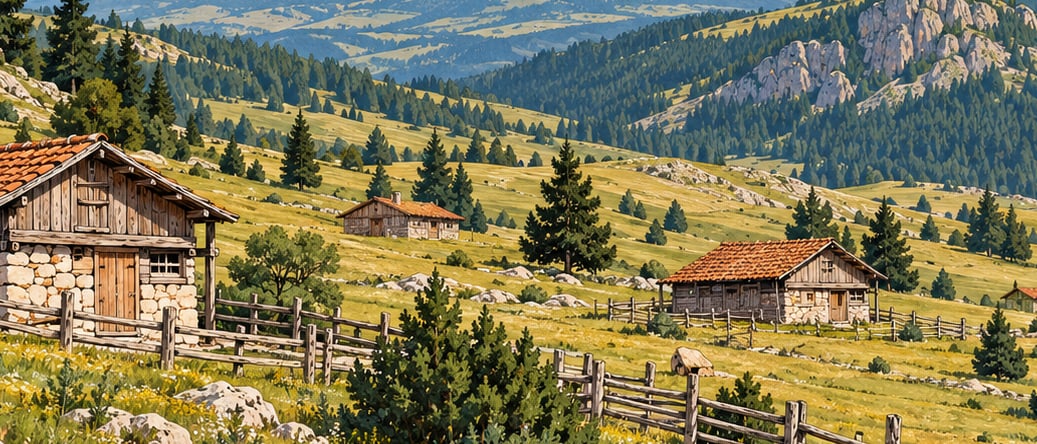 Küçük Kargı Nature Park çizimi, Muğla