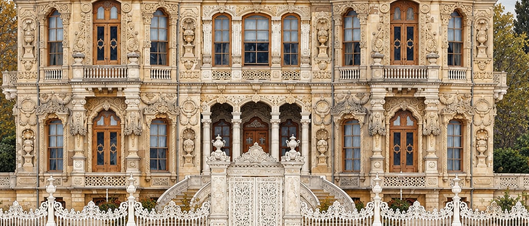 Küçüksu Pavilion çizimi, İstanbul