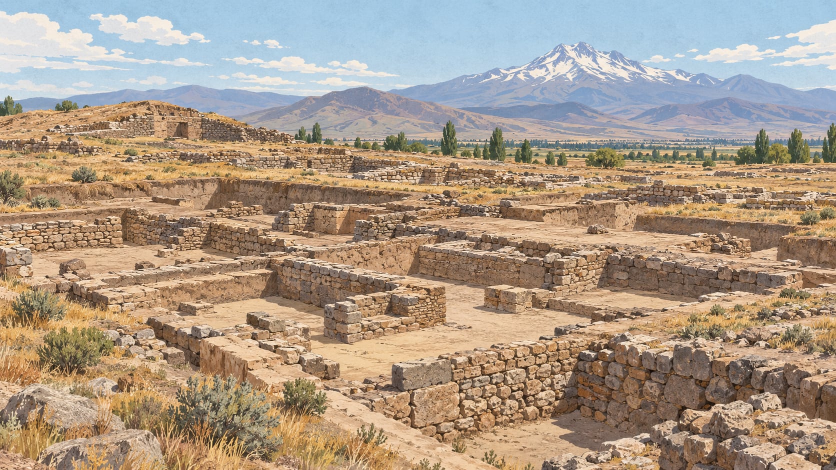 Kültepe Archaeological Site çizimi, Kayseri