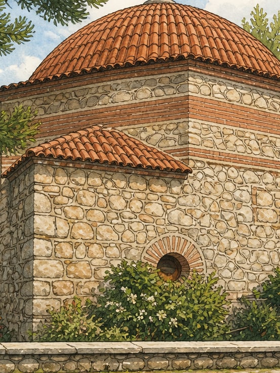 Zeichnung: Kumacık-Bad, Amasya