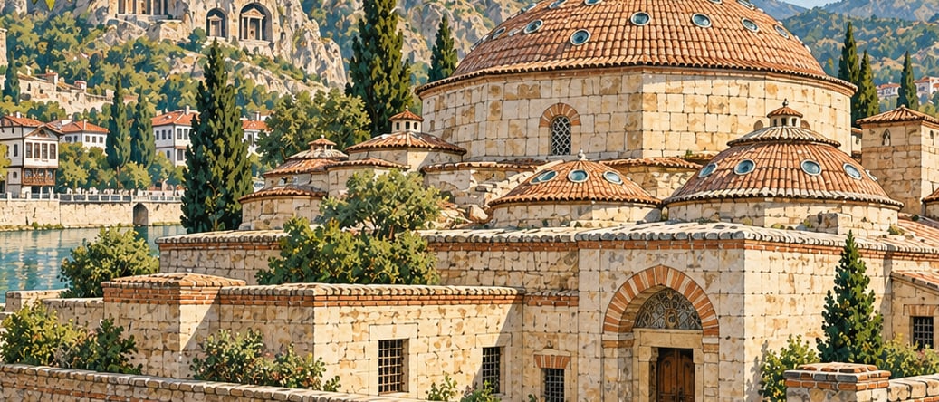 Kumacık Bath çizimi, Amasya