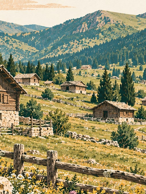 Ilustración: Meseta de Kümbet, Giresun