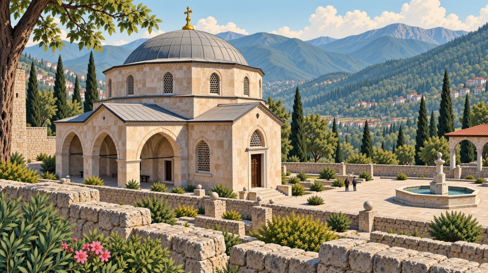 Kumyaka Church / Başmelekler-hagios Taxiarchoi Church çizimi, Bursa