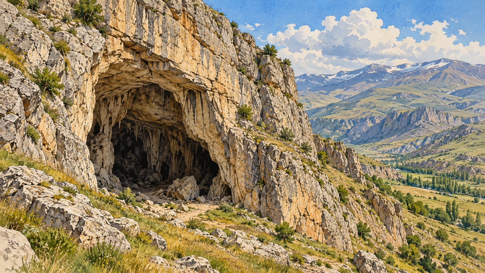 Kunav Cave çizimi, Muş