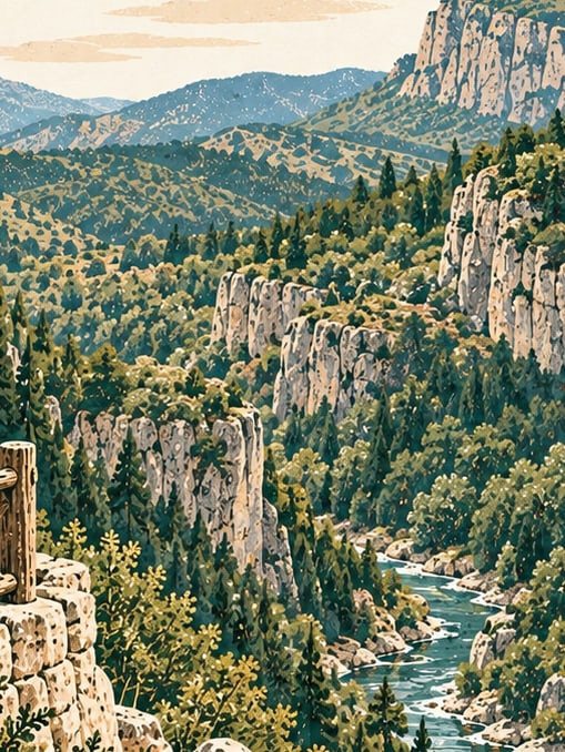 Küre Mountains National Park çizimi, Kastamonu