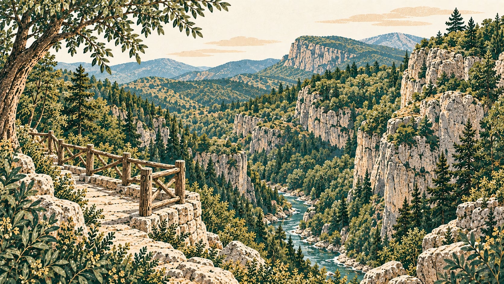 Küre Mountains National Park çizimi, Kastamonu