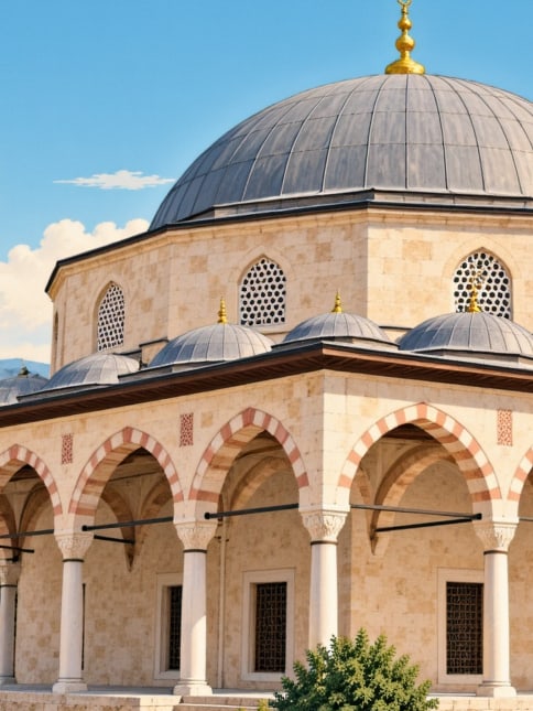 Zeichnung: Kurşunlu-Moschee / İslampaşa-Moschee, Rize