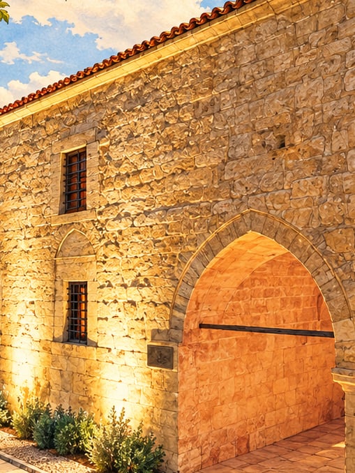 Zeichnung: Denkmalmuseum Kuruköprü und traditionelles Adana-Haus, Adana