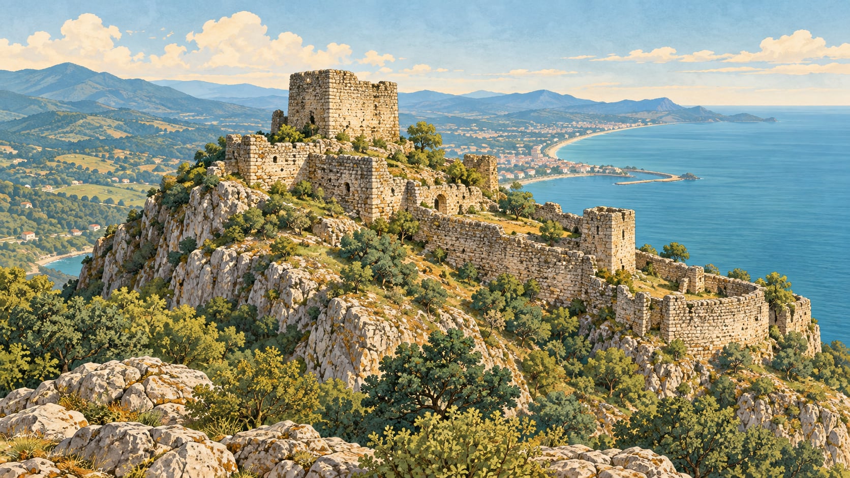 Kurul Castle çizimi, Ordu