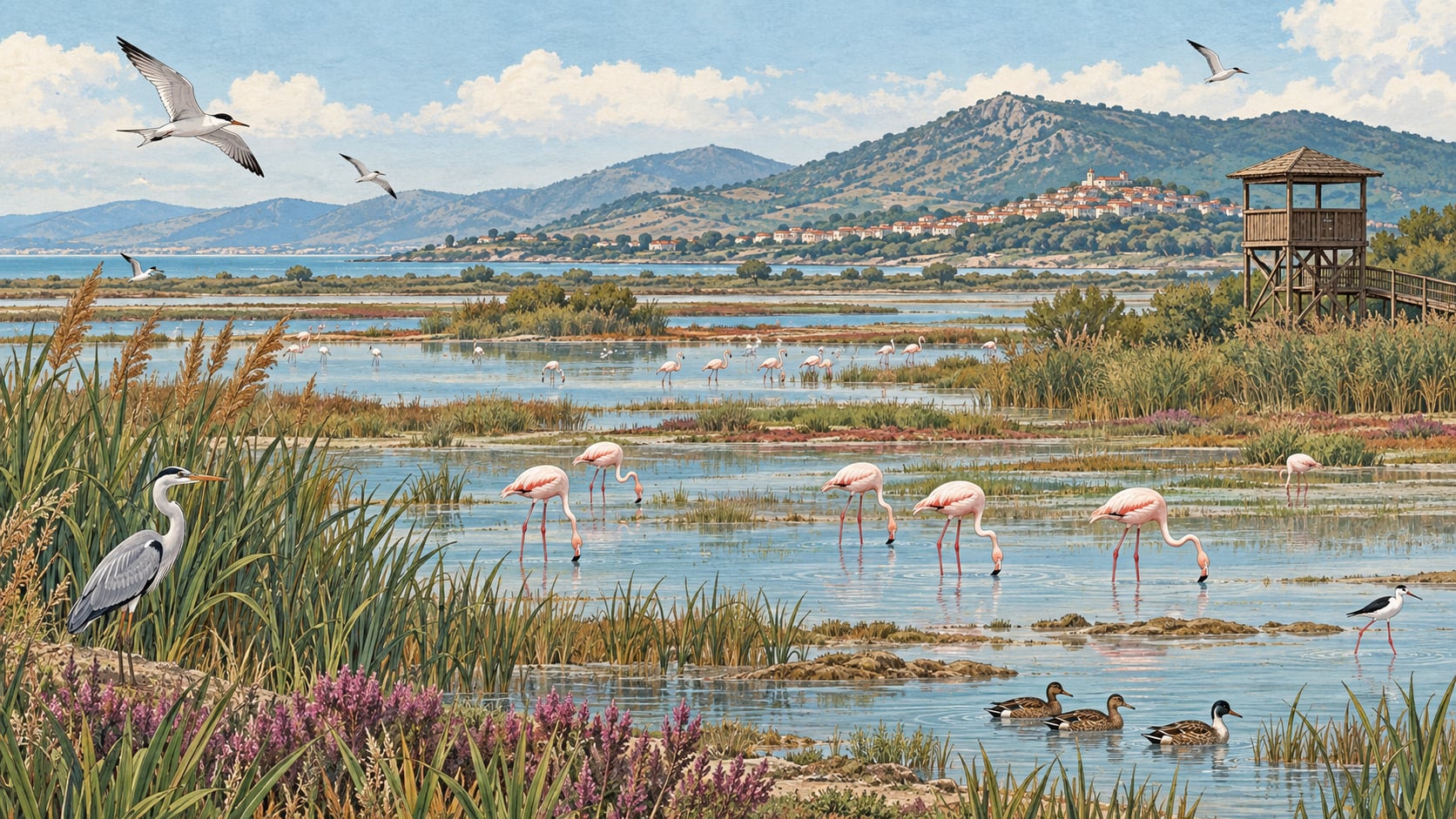 Bird Sanctuary National Park çizimi, Balıkesir
