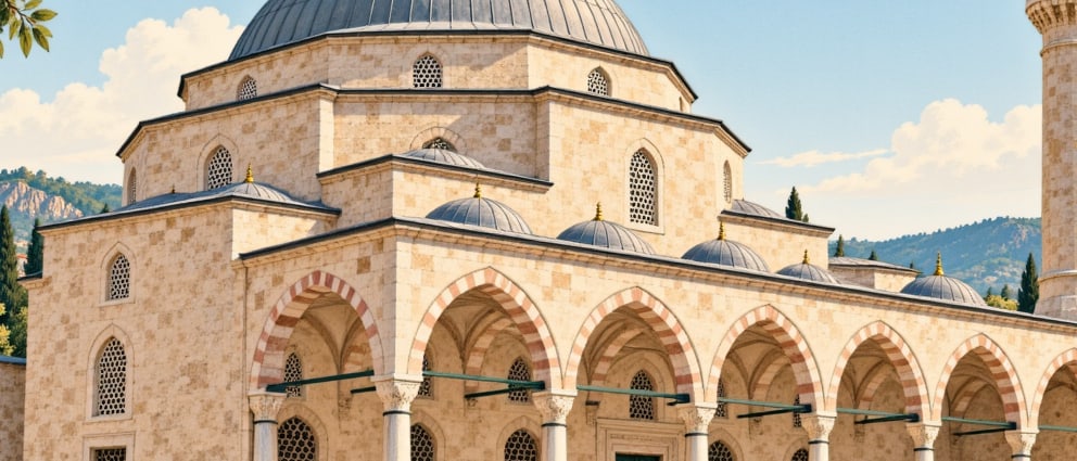 Kuşadası Kaleiçi Mosque çizimi, Aydın