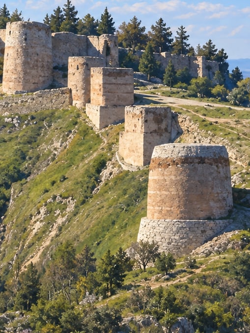 Zeichnung: Burg Kütahya, Kütahya