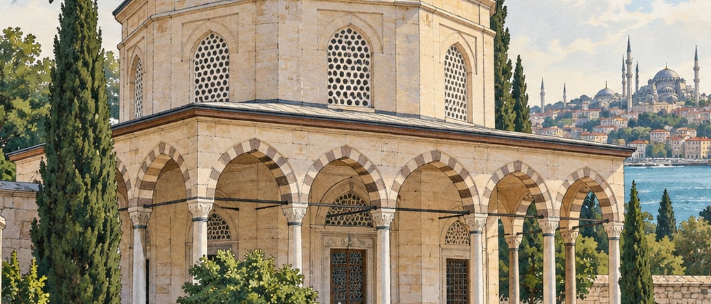 Kuyucu Murad Paşa Tomb çizimi, İstanbul