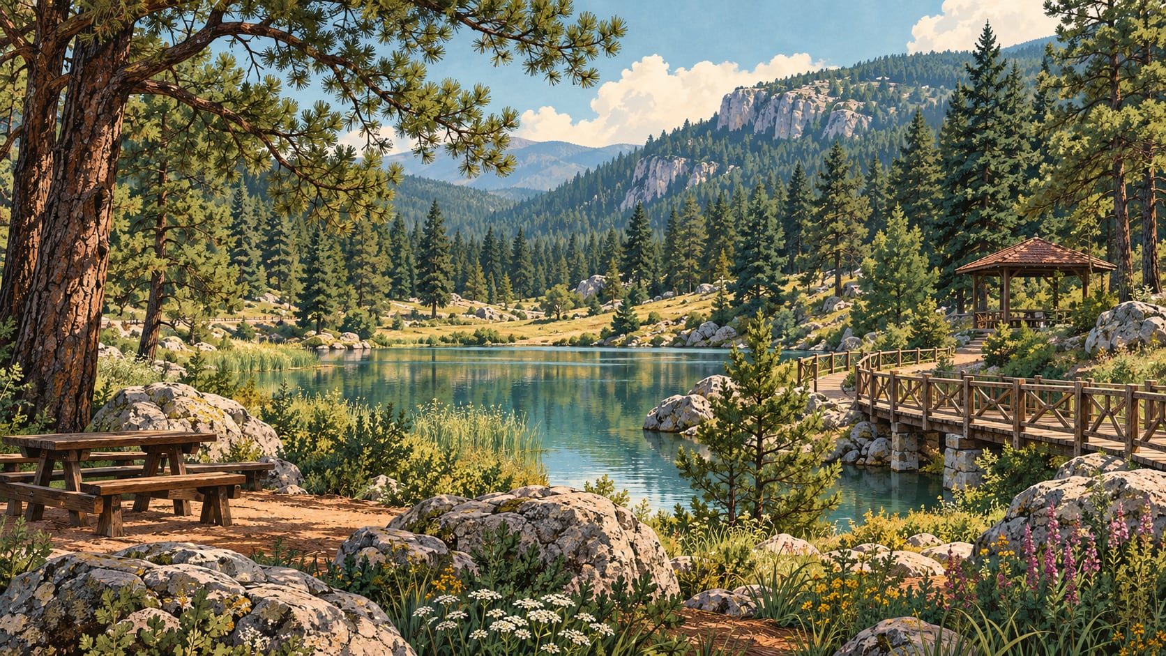 Kuyuluk Nature Park çizimi, Mersin