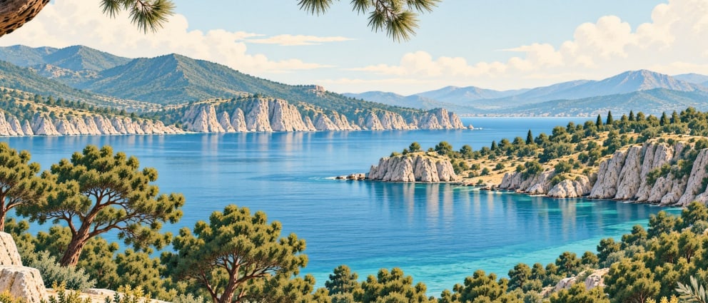 Northern Ege Marine National Park çizimi, Çanakkale