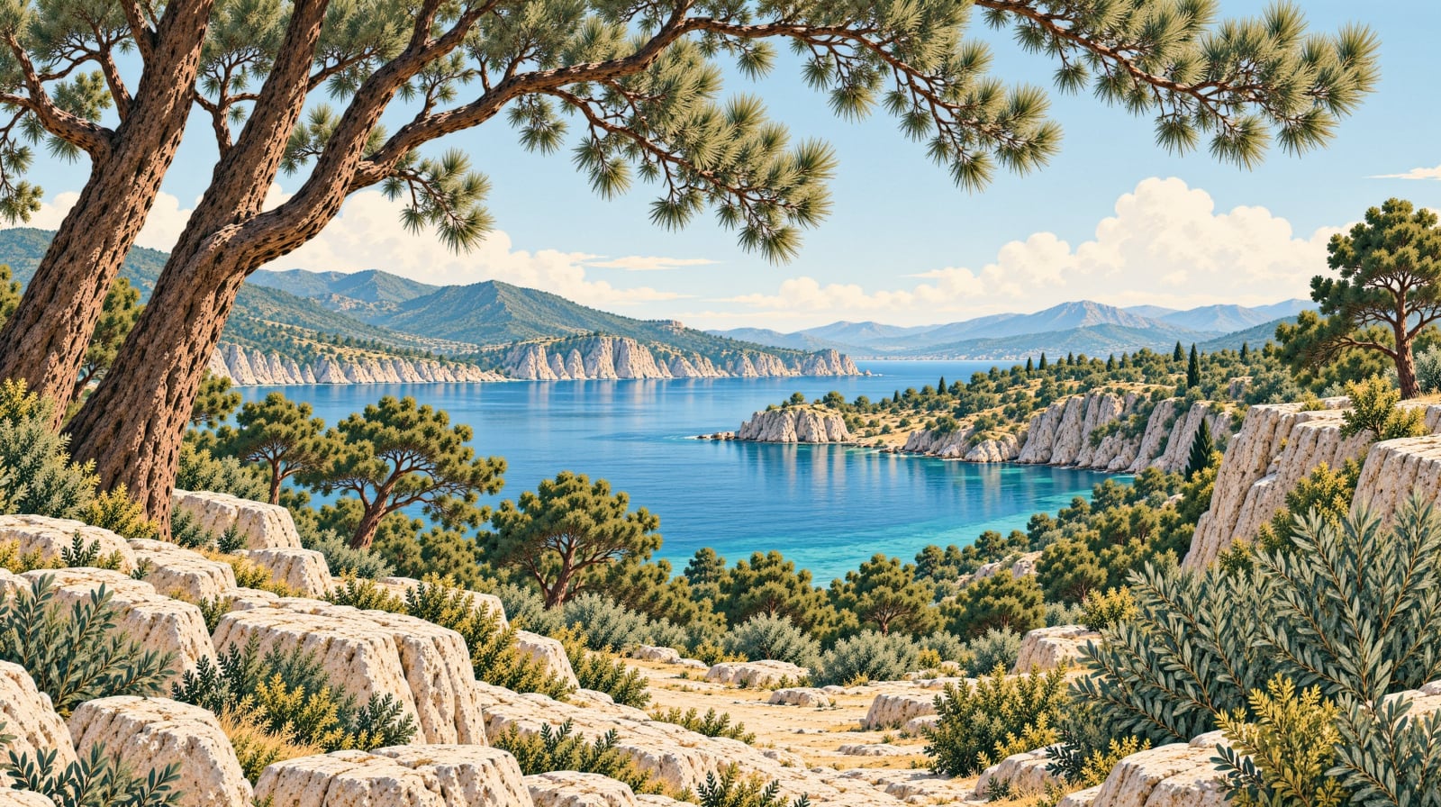 Northern Ege Marine National Park çizimi, Çanakkale