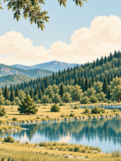 Zeichnung: Naturpark Kuzuluk, Sakarya